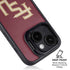 Florida State FSU Seminoles Maroon iPhone 15 Kickstand Case